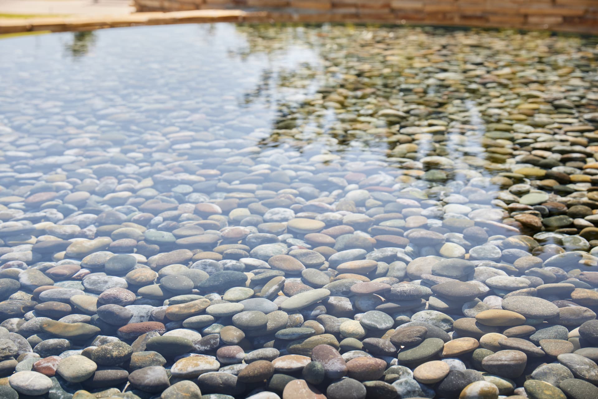 River rock detail beneath the water